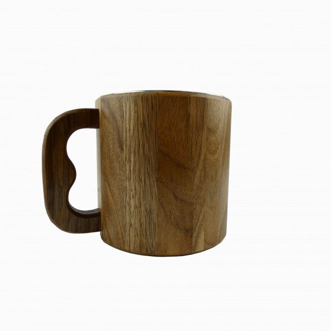 Дървена орехова чаша