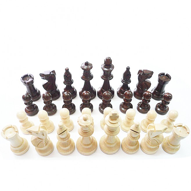 Дървени фигури за шах стаунтон бг с утежнения