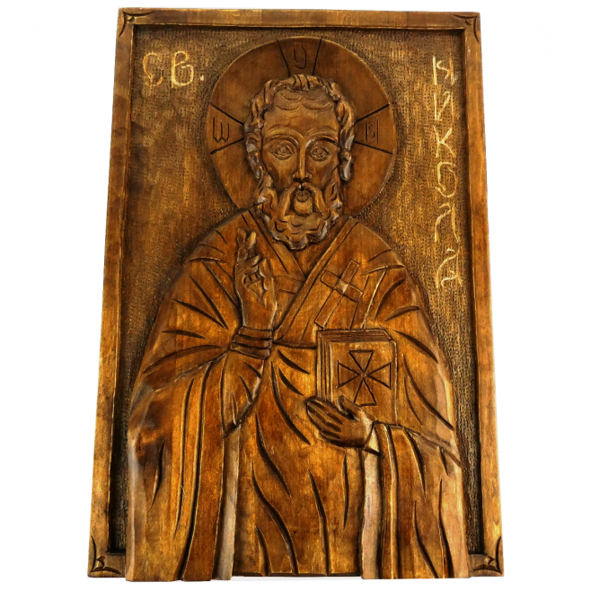 Icon Woodcarving St. Nichola