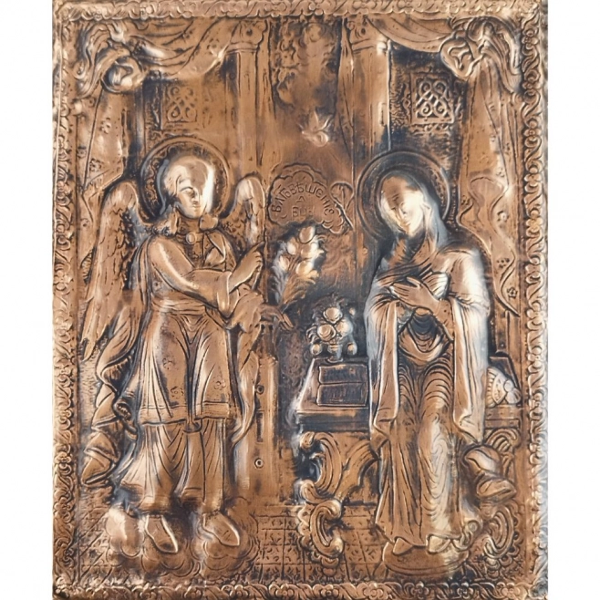 Annunciation Copper Icon – Large