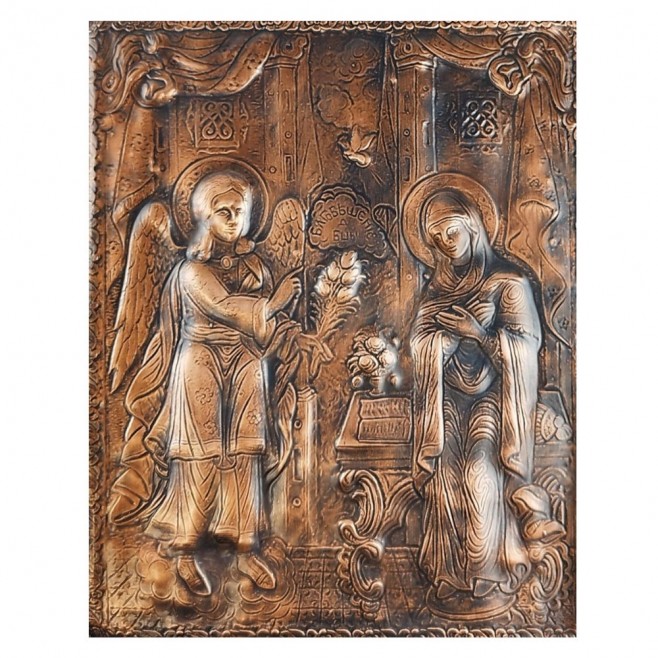 Annunciation Copper Icon – Large