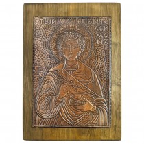 Copper Icon St. Pantaleimon – Large