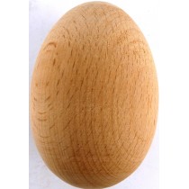 Дървено яйце бук на бяла заготовка