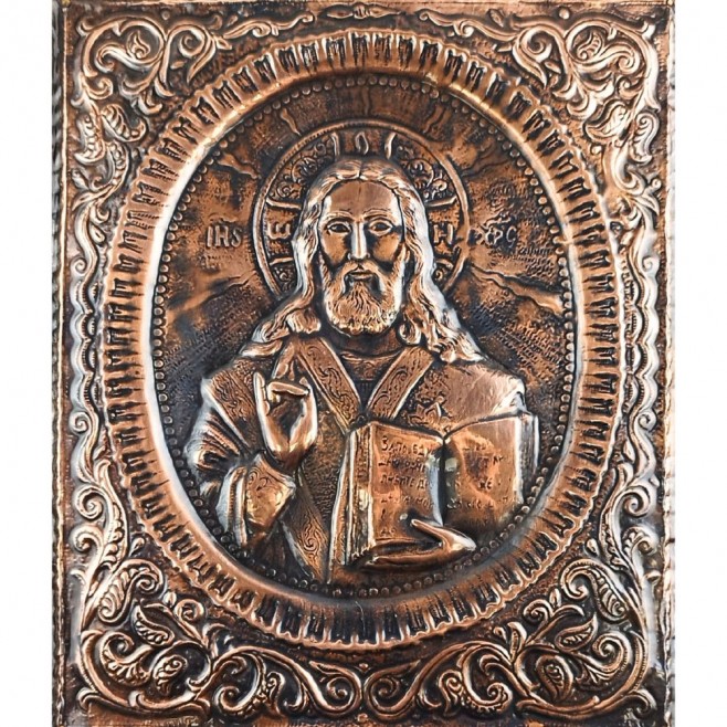 Copper Icon Jesus Christ – Large