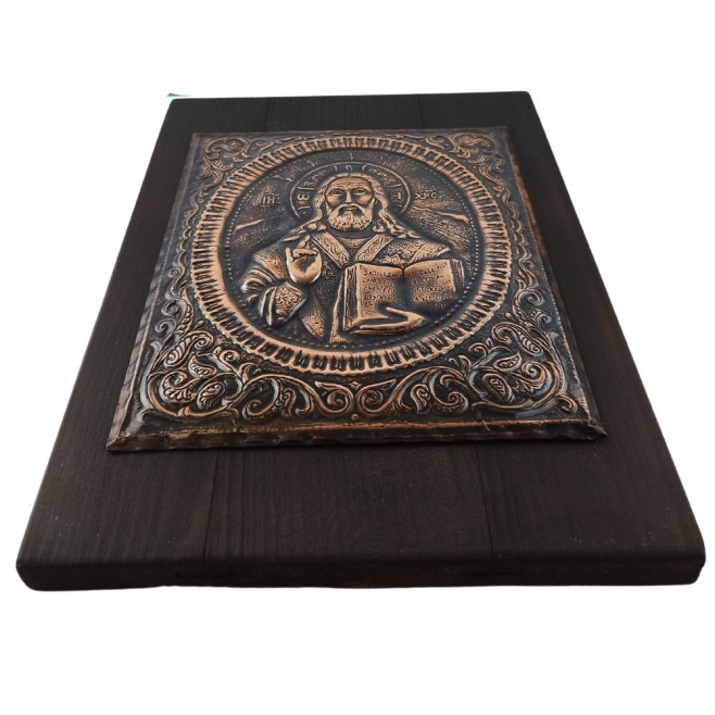 Copper Icon Jesus Christ – Large