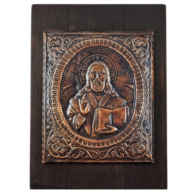 Copper Icon Jesus Christ – Large