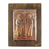 Copper Icon St. St. Constantine and Helena