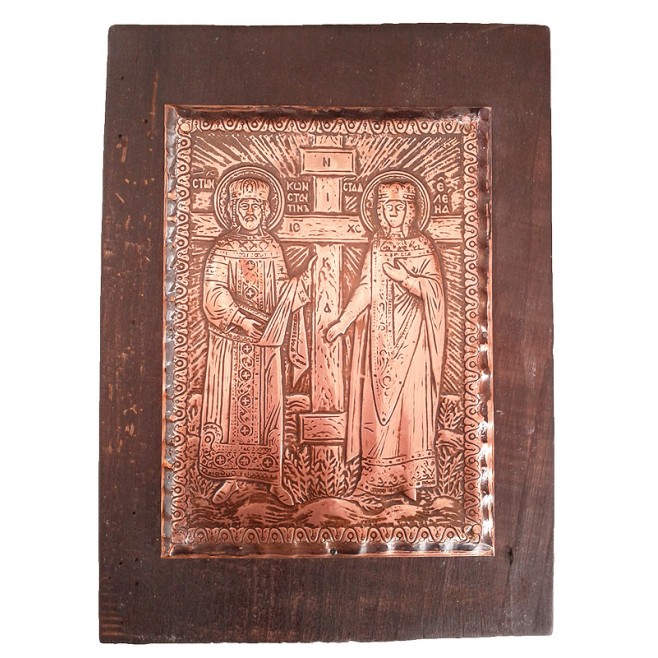 Медна Икона Св. Св. Константин и Елена