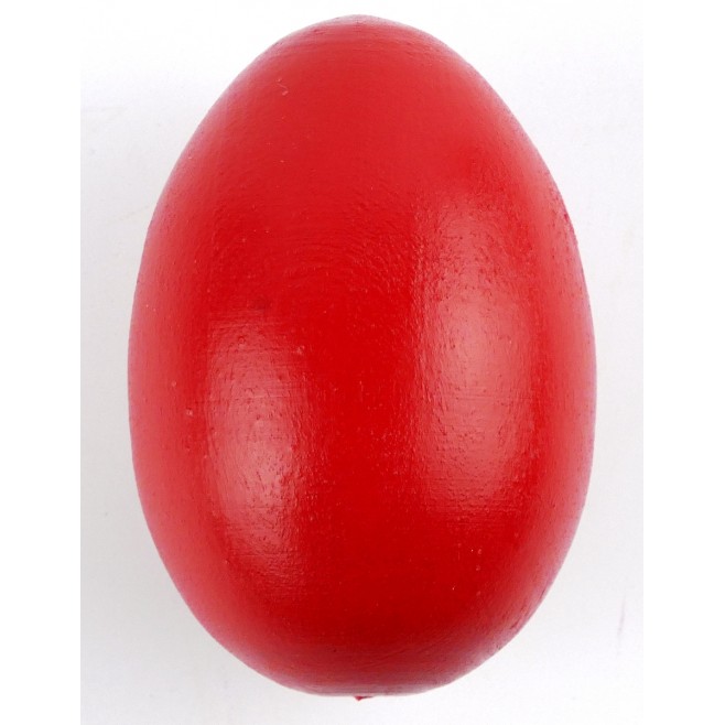 Великденско дървено яйце червено