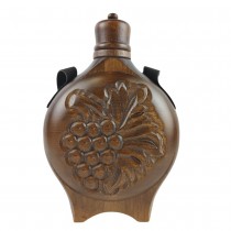 Godmother's vessel (Baklitsa) with woodcarving for rakia