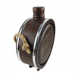 Woodcarved Vessel Baklitsa Dionysus, with a glass container 500 ml