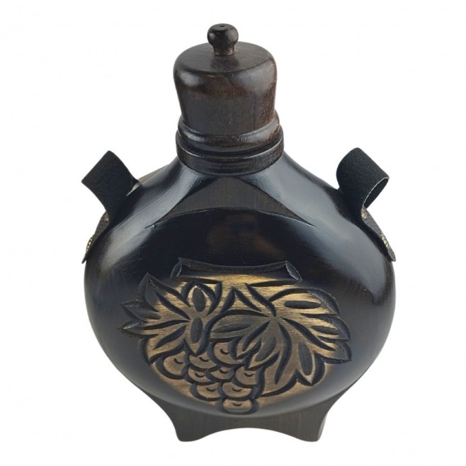 Wooden Bakltisa with glass container