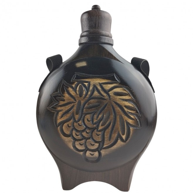 Wooden Bakltisa with glass container