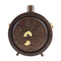 Woodcarved Vessel - Baklitsa, Piper with glass container 500 ml