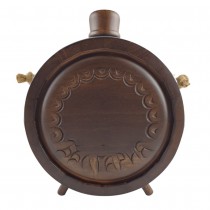 Woodcarved Vessel - Baklitsa, Piper with glass container 500 ml