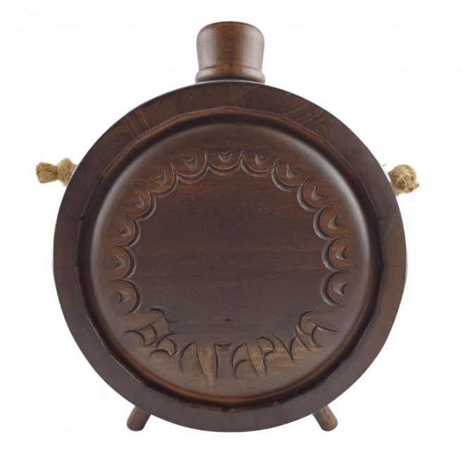 Woodcarved Vessel - Baklitsa, Piper with glass container 500 ml