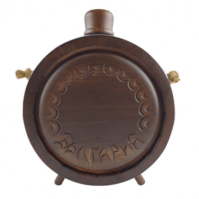 Woodcarved Vessel - Baklitsa, Piper with glass container 500 ml