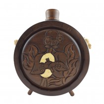 Woodcarved Vessel - Baklitsa, Piper with glass container 500 ml