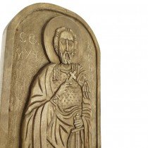 Икона Дърворезба Свети Мина овал