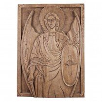 Woodcarving Icon Saint Archangel Michael