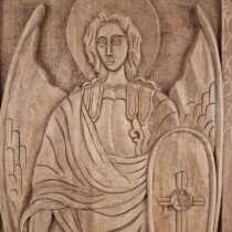 Woodcarving Icon Saint Archangel Michael