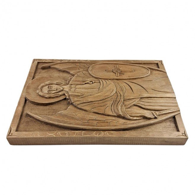 Woodcarving Icon Saint Archangel Michael