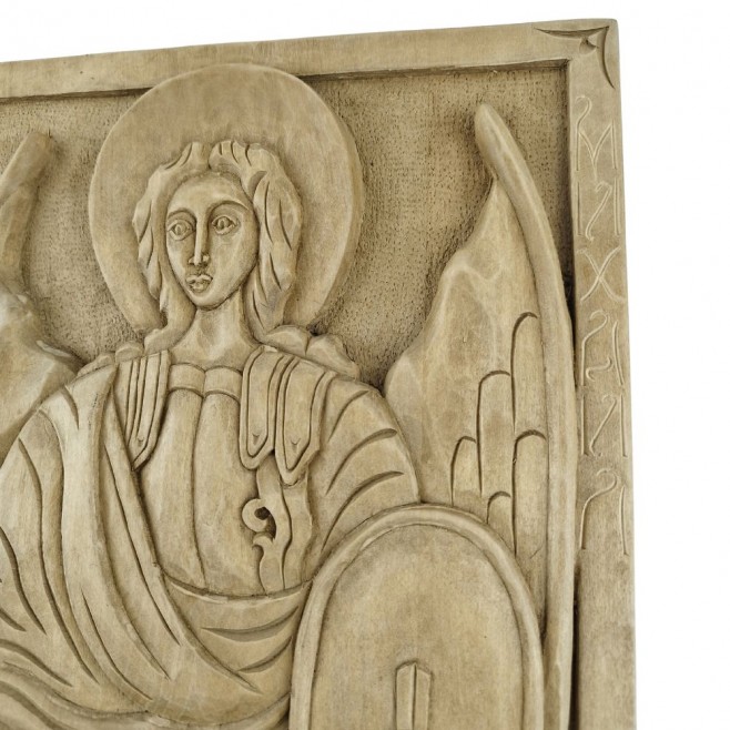 Woodcarving Icon Saint Archangel Michael