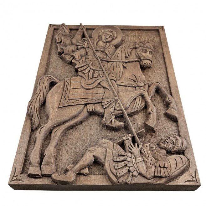 Icon Woodcarving Saint Demetrius