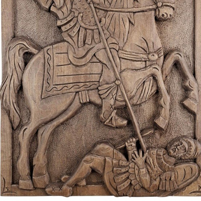 Icon Woodcarving Saint Demetrius