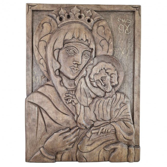 Big Icon Woodcarving Holy Mother of God