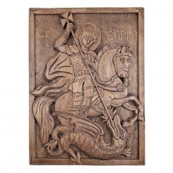 Icon Wood Carving St. George