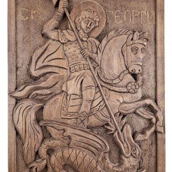 Icon Wood Carving St. George