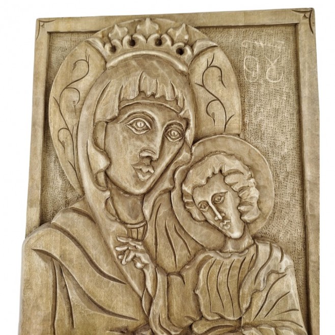 Big Icon Woodcarving Holy Mother of God