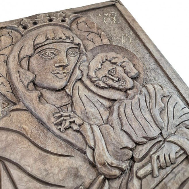 Big Icon Woodcarving Holy Mother of God