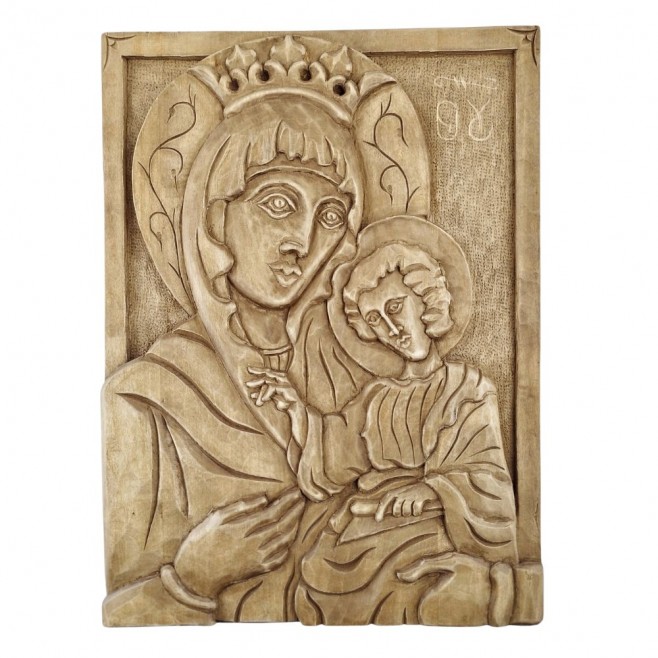 Big Icon Woodcarving Holy Mother of God