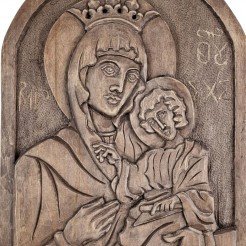 Icon Wood Carving of the Holy Mother of God