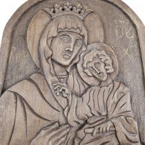Icon Wood Carving of the Holy Mother of God
