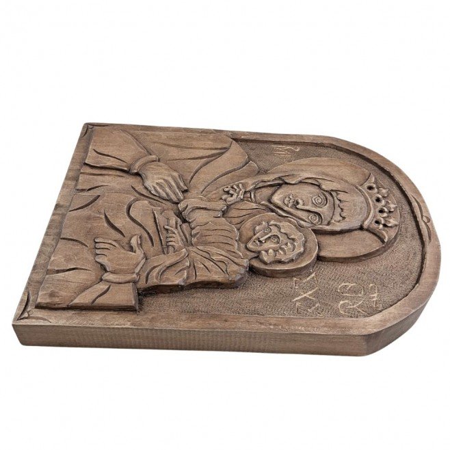 Icon Wood Carving of the Holy Mother of God