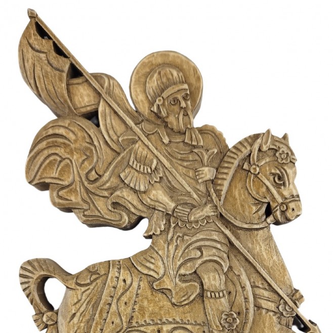 Woodcarving Saint Mina