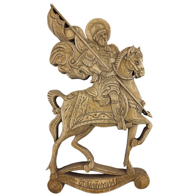 Woodcarving Saint Mina