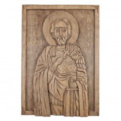 Icon Woodcarving Saint Mina