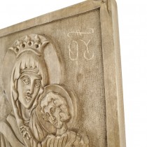 Icon Woodcarving of the Holy Mother with Jesus