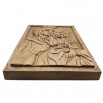 Icon Woodcarving of the Holy Mother with Jesus
