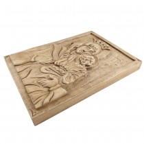 Icon Woodcarving of the Holy Mother with Jesus
