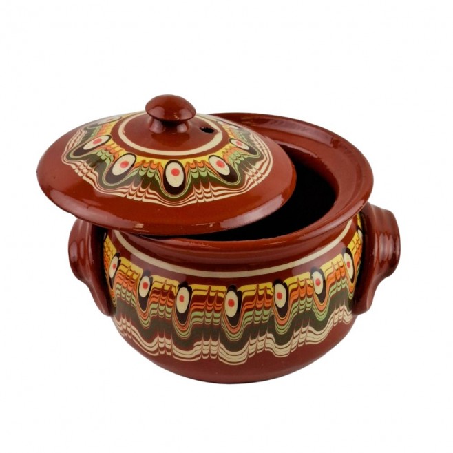 Casserole with lid Troyan Pottery 500 ml