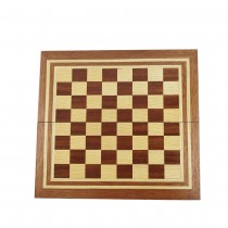 Chess and backgammon set 34 cm, natural mahogany and beech veneer