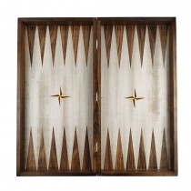 Chess and backgammon set 48 см - natural veneer with unique variations