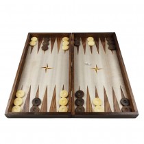 Chess and backgammon set 48 см - natural veneer with unique variations