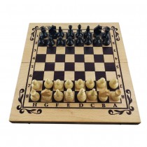 Chess and backgammon set 34 cm, beech screen printing