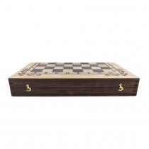 Chess and backgammon set 34 cm, beech screen printing